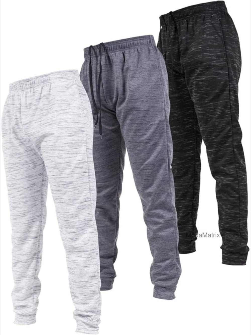 3 Pack Mens Joggers Athletic Sweatpants with Pockets Size S-3X